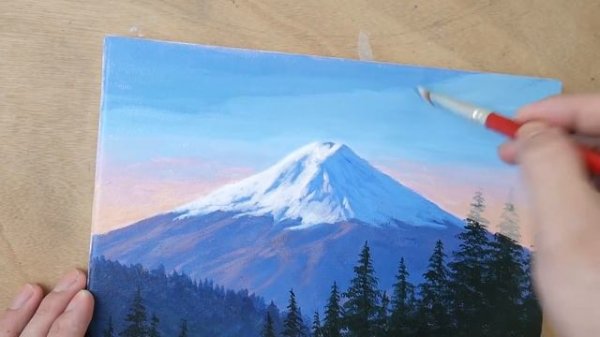 Acrylic Painting Mt. Fuji Landscape
