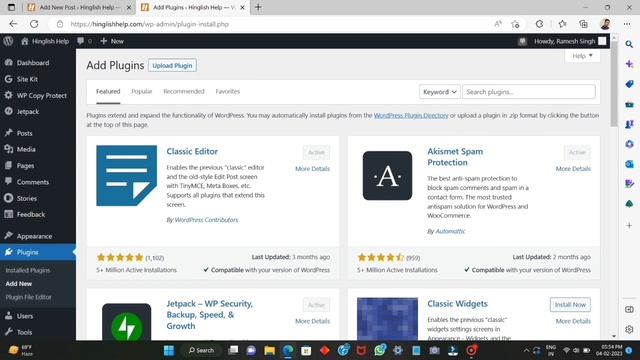 WordPress me Block editor disable karke Classic editor active kaise kare смотреть онлайн