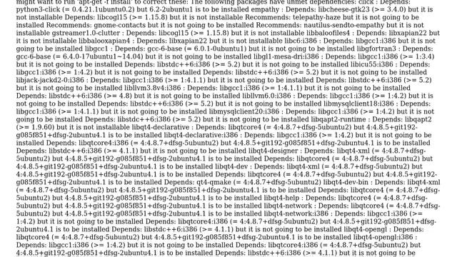 Ubuntu: Packages broken & apt does not work after aborted Ubuntu upgrade to 16.04 LTS (from 14) смотреть онлайн