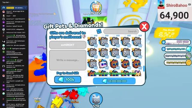 Roblox Pet Simulator X Canlı Yayın Trade смотреть онлайн