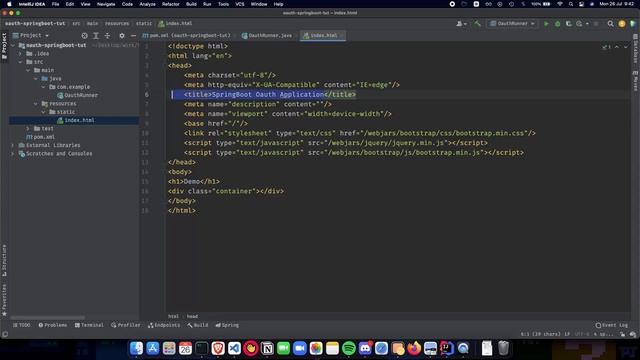 Basic Spring Boot Oauth2 Authentication Tutorial 1 - Spring Boot OAuth2 Login With GitHub смотреть онлайн