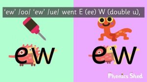 Phonics Shed - Songs - Comparing ‘ew’ sounds