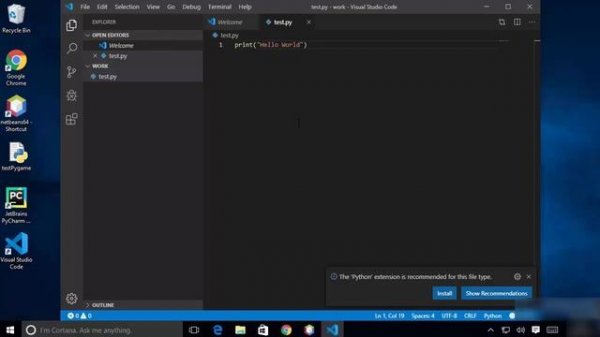 Install and Use Visual Studio Code on Windows 10  (VS Code)