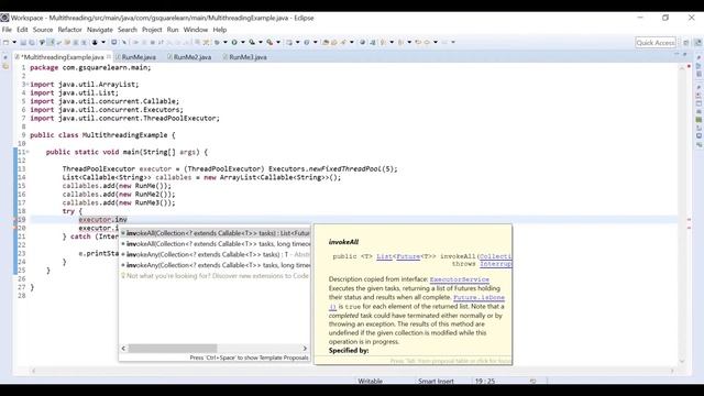 Multithreading in Java using Callable Interface with an example смотреть онлайн