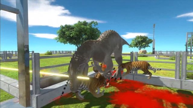 NEW REAL INDOMINUS REX - ZOO RACE - Animal Revolt Battle Simulator смотреть онлайн