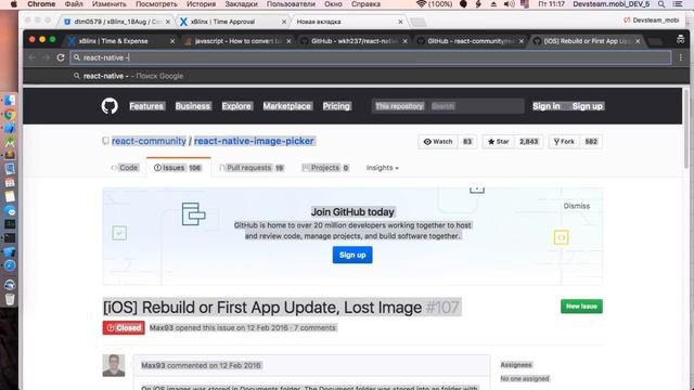 Live Devsteam.mobi React-Native iOS Android apps developer смотреть онлайн