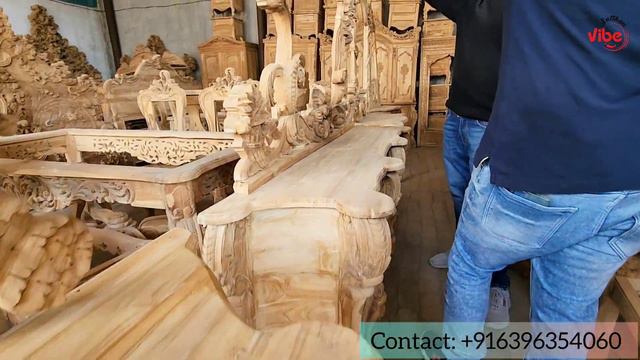 Best Royal furniture from Factory | Factory outlet | Carving furniture | Saharanpur furniture marke смотреть онлайн