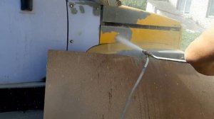 Испытание пескоструйной насадки для мойки высокого давления