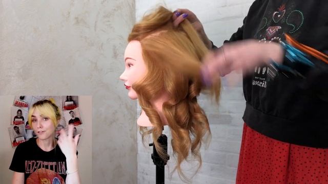 УРОК 18: Ломанные локоны при помощи утюжка, метод 1 смотреть онлайн