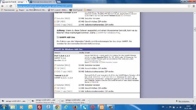 Проверка установки XAMPP смотреть онлайн
