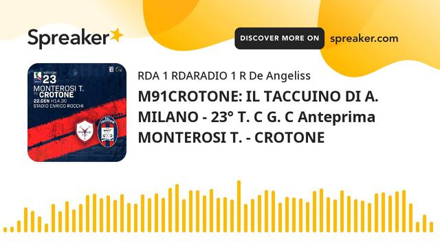 M91CROTONE: IL TACCUINO DI A. MILANO - 23° T. C G. C Anteprima MONTEROSI T. - CROTONE смотреть онлайн