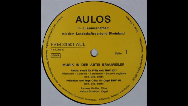 Bach, Partita BWV1013 for Solo Flute, Prealudium und Fuge BWV547, Andreas Bossler,flute смотреть онлайн