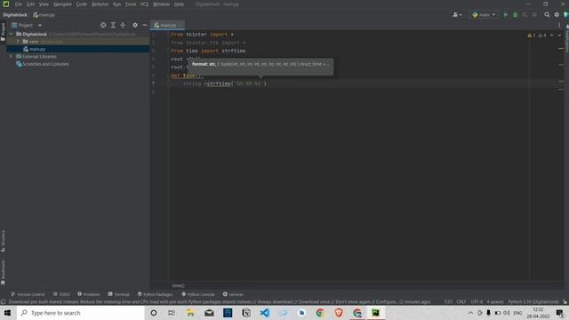 Create Digital Clock Using Python | In தமிழ்| SparkproTamizh смотреть онлайн