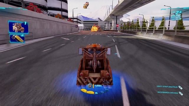 Cars 2 The Video Game | Tow Mater - Battle Race (Missiles) | Terminal Sprint 4 Laps смотреть онлайн