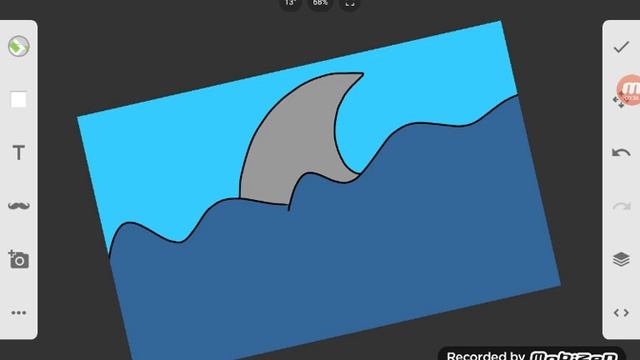 Рисуем плавник акулы смотреть онлайн