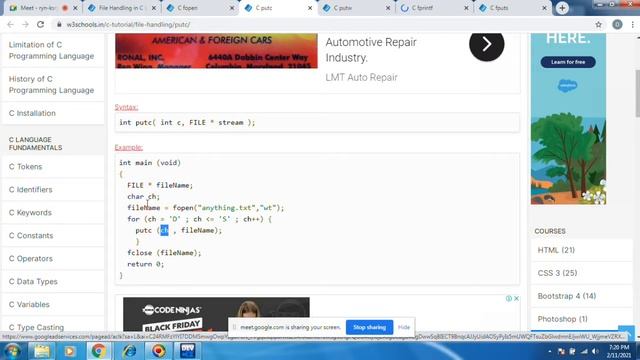 C file handling | writing files | appending files| putc | fprintf | fputs смотреть онлайн