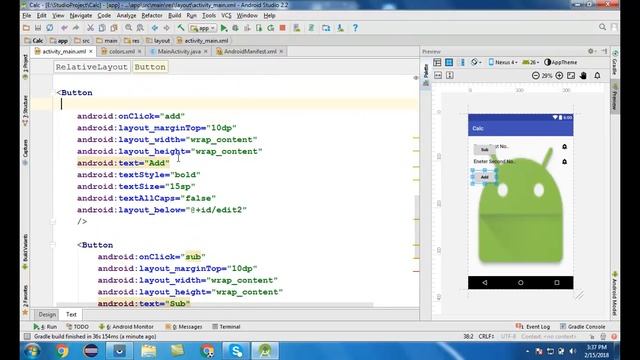 Android Studio Tutorial-09 In Hindi For Beginners | Calc App| Event |Onclick On Button смотреть онлайн