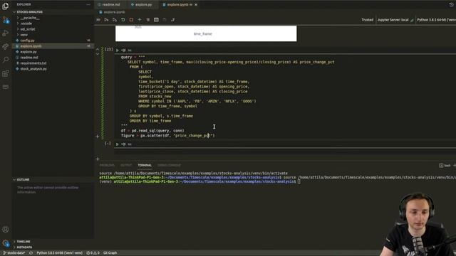Building a stock analysis tool in Python with TimescaleDB - Part 3 смотреть онлайн