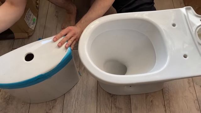 Распаковка — Унитаз напольный Santek Алькор WH302140 смотреть онлайн