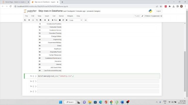 How to skip rows in Dataframe | python pandas | python playlist смотреть онлайн