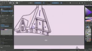 Как покрасить лайн-арт в Krita