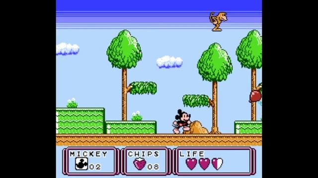 Dendy (Famicom,Nintendo,Nes) 8-bit Mickey Mouse 3 - Yume Fuusen Stage Begin