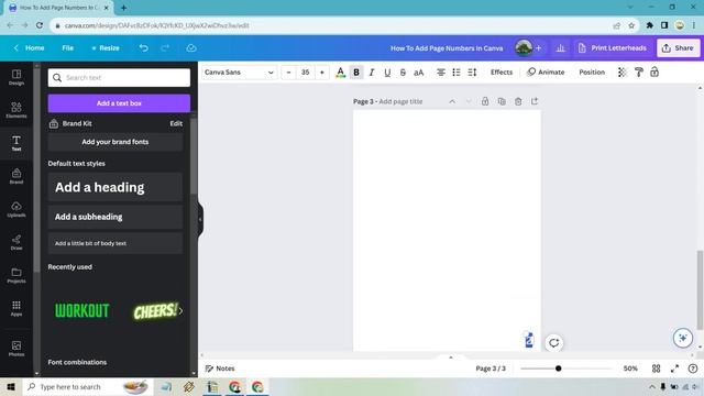 How To Add Page Numbers In Canva (Quick Canva Tutorial) смотреть онлайн