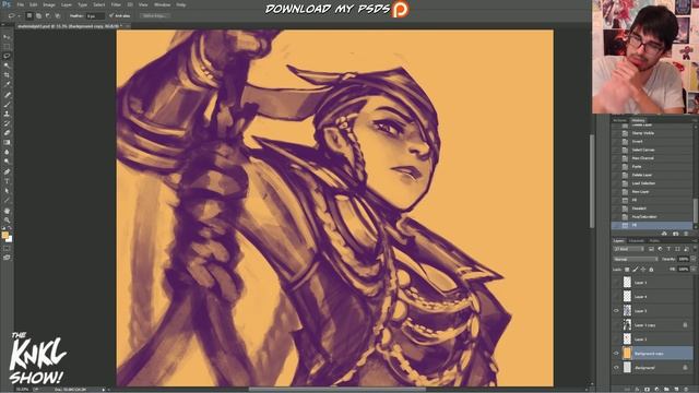 KNKL SHOW 268: Sketch LIFTING! Easy line art extraction in photoshop! смотреть онлайн