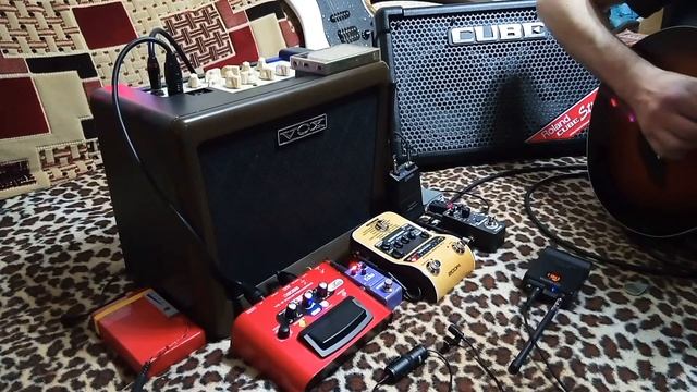 Комплект оборудования на базе гитарного усилителя VOX VX50-AG (обзор и демонстрация) смотреть онлайн