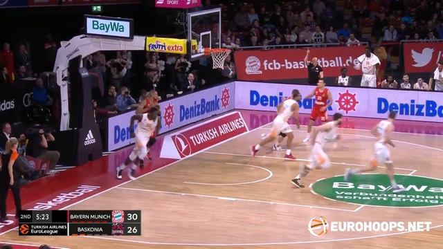 FC Bayern Munich - KIROLBET Baskonia Vitoria-Gasteiz 71-80: Michael Eric (16 points) смотреть онлайн
