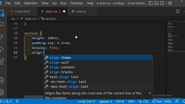 Scrollspy - Change Navigation Active Class On Scroll смотреть онлайн