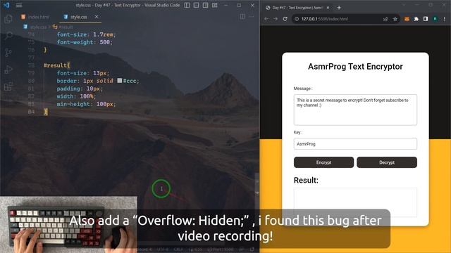 ASMR Programming - Text Encryptor App - No Talking смотреть онлайн