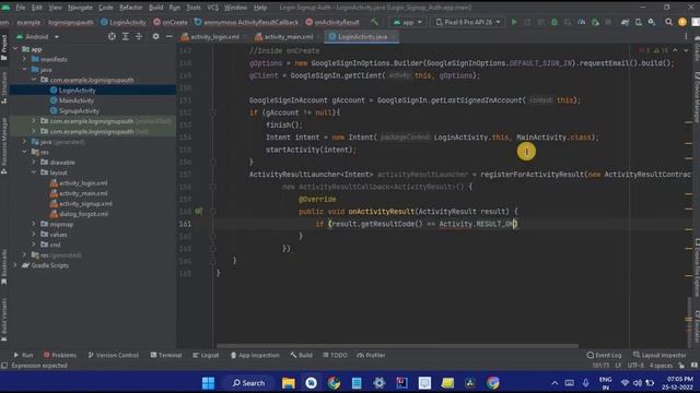 Integrate Google Sign In in Android Studio using Java | 2022 смотреть онлайн