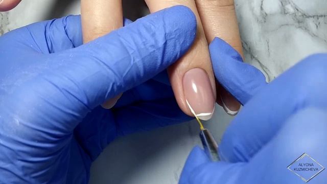 ФРЕНЧ, ФРЕНЧ, СТЕМПИНГ/2 видео в 1/маникюр на клиенте