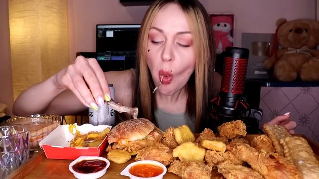 MUKBANG | КФС, крылышки, новинки и не только | KFC не ASMR