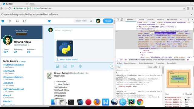 Tweet Image and Text - Python Script смотреть онлайн