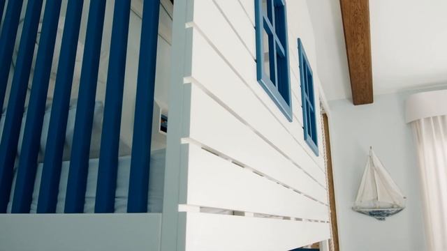 Детская комната в загородном доме для девочки в морской теме смотреть онлайн