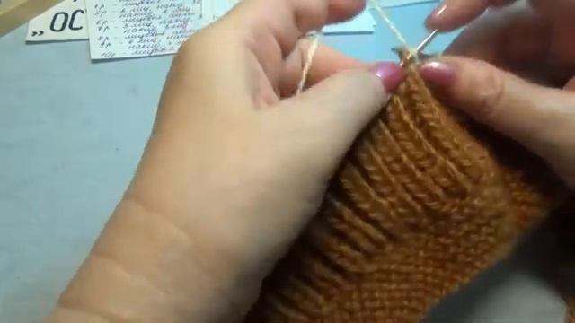 #537 ТАПОЧКИ СПИЦАМИ С РЮШЕМ. МАСТЕР КЛАСС. смотреть онлайн