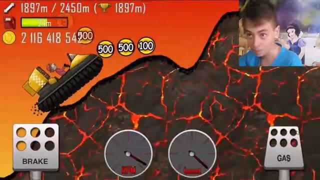 Игровое видео для детей Hill climb racing#3 мультик про машинки и очень много трасс смотреть онлайн