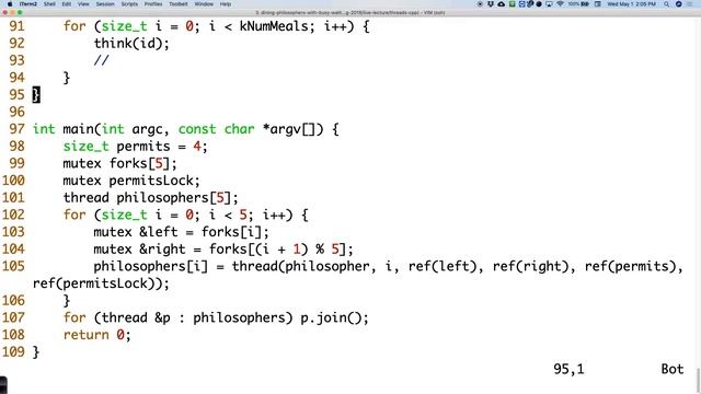 CS 110 Lecture 11: Multithreading, Condition Variables, and Semaphores смотреть онлайн