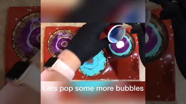 DIY Geode Resin Coasters with Glass Pieces смотреть онлайн