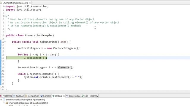 Java Enumeration Implementation смотреть онлайн