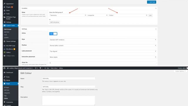 Wordpress: Display a colour of custom taxonomy on the page смотреть онлайн