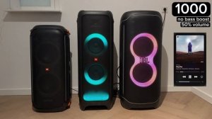 JBL Partybox 710 vs 1000 vs Ultimate - Bass, Sound and Lights Comparison