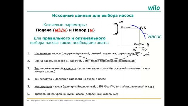 Применение насосов WILO в водогрейных котельных