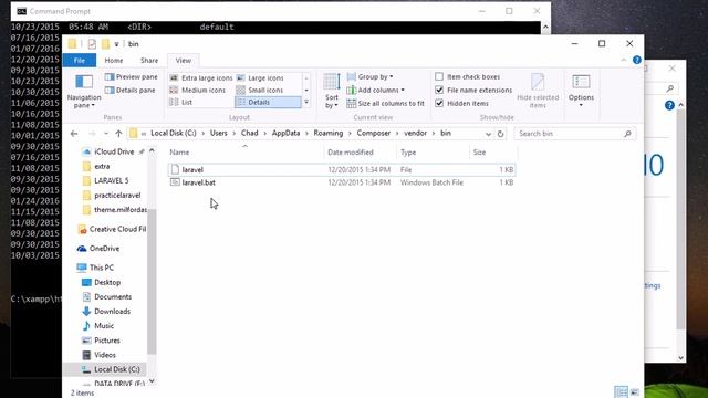 Adding Laravel Path in Windows 10 Environment смотреть онлайн