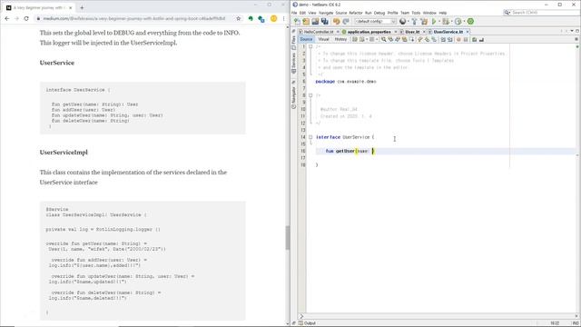 Spring-Boot Kotlin "Service Class" #2 смотреть онлайн