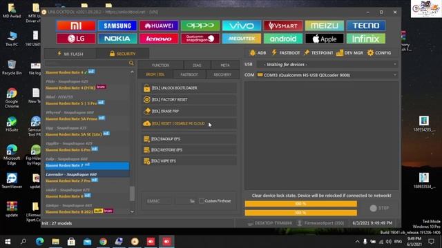 Redmi 7 Mi Account Remove Permanently Unlock Miui 1112 BY UnlockTool 2021