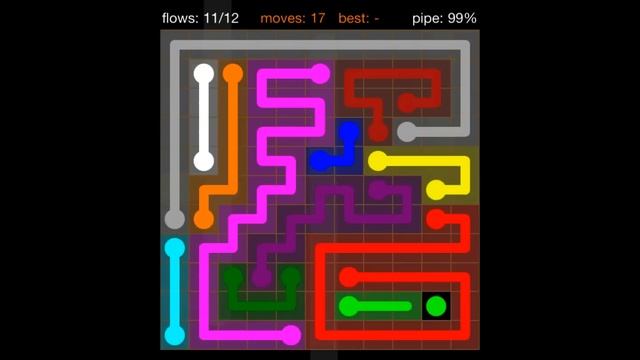 Flow Free 11x11 Levels 1-10 walkthrough Jumbo Pack (iPad) смотреть онлайн