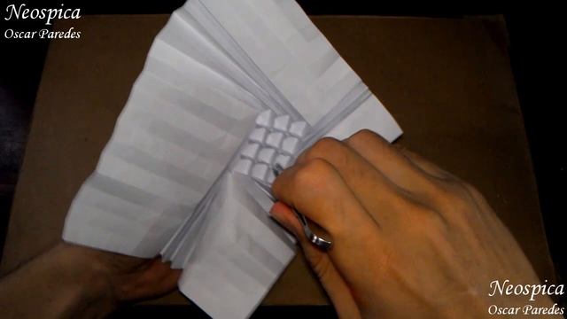 Origami Water bomb Tessellation Square With Folded Edge To Hold The Shape V1 смотреть онлайн